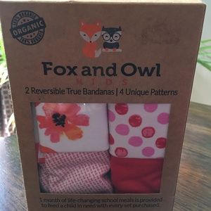 Fox and Owl Reversible Bandanas